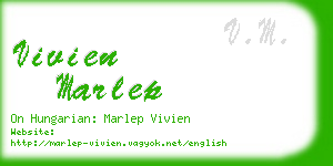 vivien marlep business card